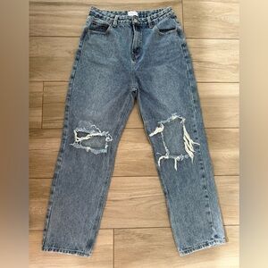 Pink Lily Distressed Blue Women's Jeans Brand New